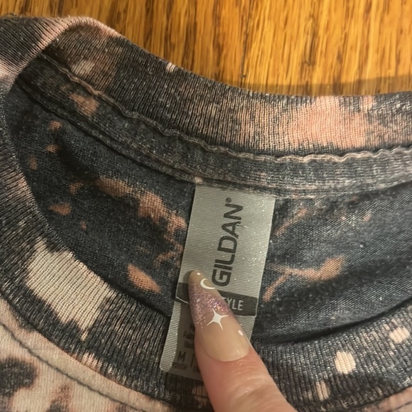 Gildan Girls Skull Tie Dye Tee Size M - Picture 2 of 4